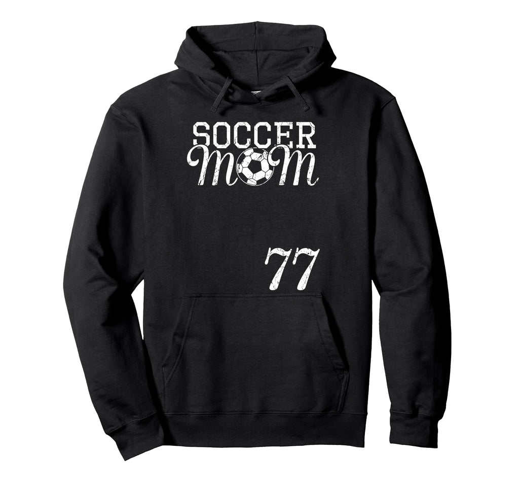 Soccer Mom Jersey Number 77 Favorite Hoodie - Casual Everyday Wear Unisex