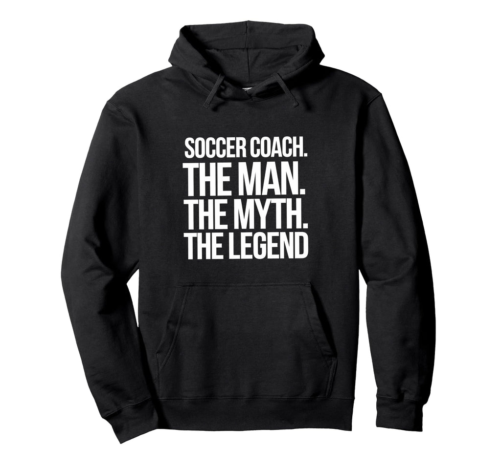 Soccer Coach Myth Legend Hoodie - Casual Everyday Wear for Adults
