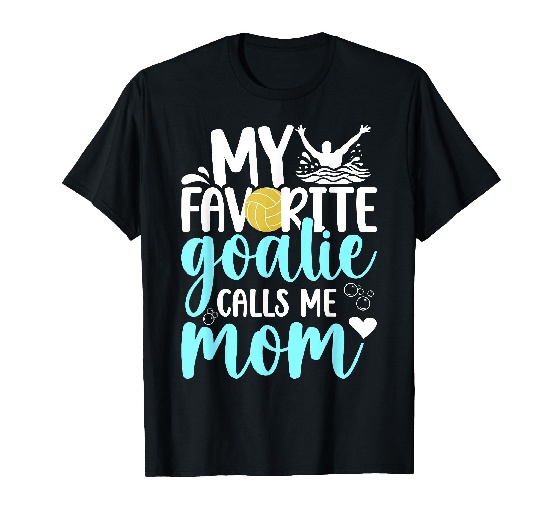 Proud Water Polo Goalkeeper Mom Water T-Shirt - Graphic Print for Adults