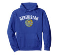 Uzbekistan Pride Emblem Soccer Fan Hoodie - Aesthetic Graphic for Adults