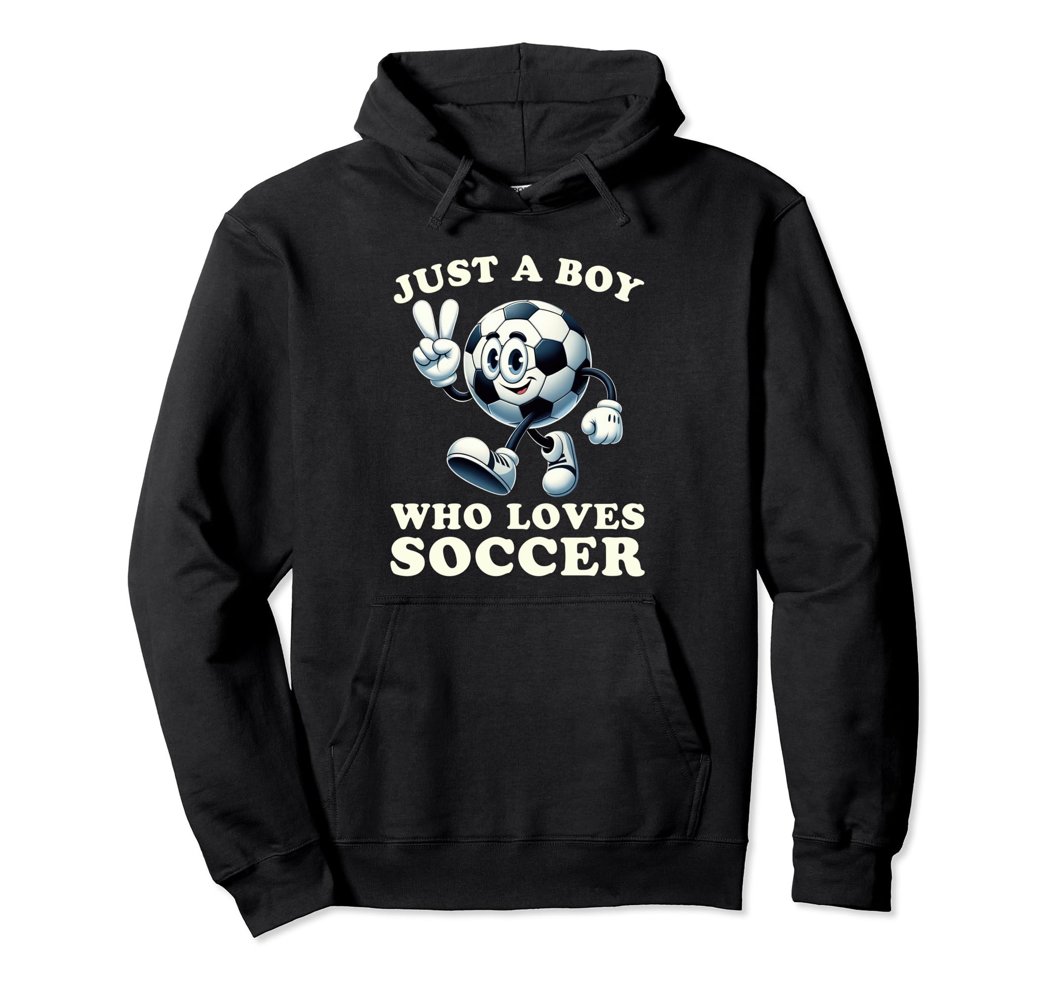 Just Who Loves Soccer Soccer Player Hoodie - Fun Novelty Design for Adults