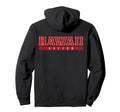 Hawaii Soccer Red Text Hoodie - Fun Novelty Design Unisex