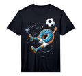 Funny Soccer Donut Performance T-Shirt - Fun Novelty Design for Adults