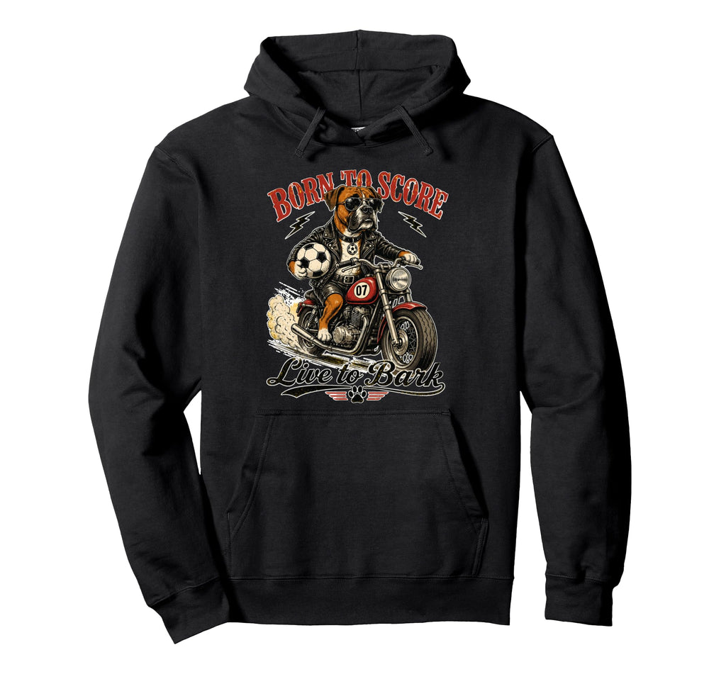 Boxer Motorbike Love Footbal Hoodie - Casual Everyday Wear for Adults