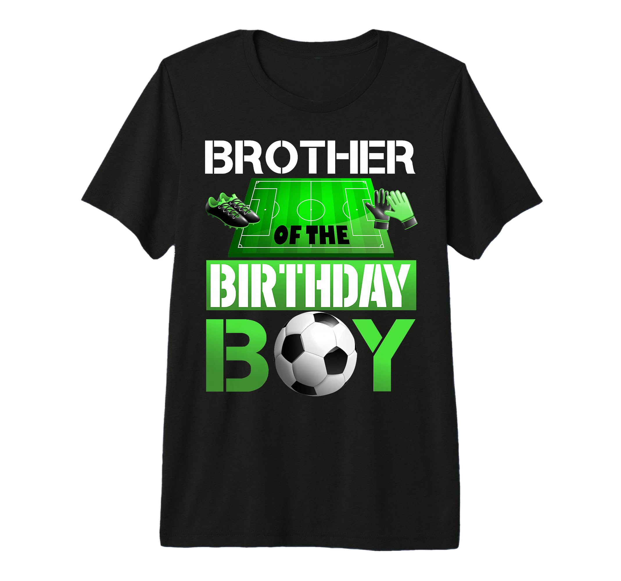 Brother Birthday Soccer Sport Matching T-Shirt - Unique Graphic Men Women