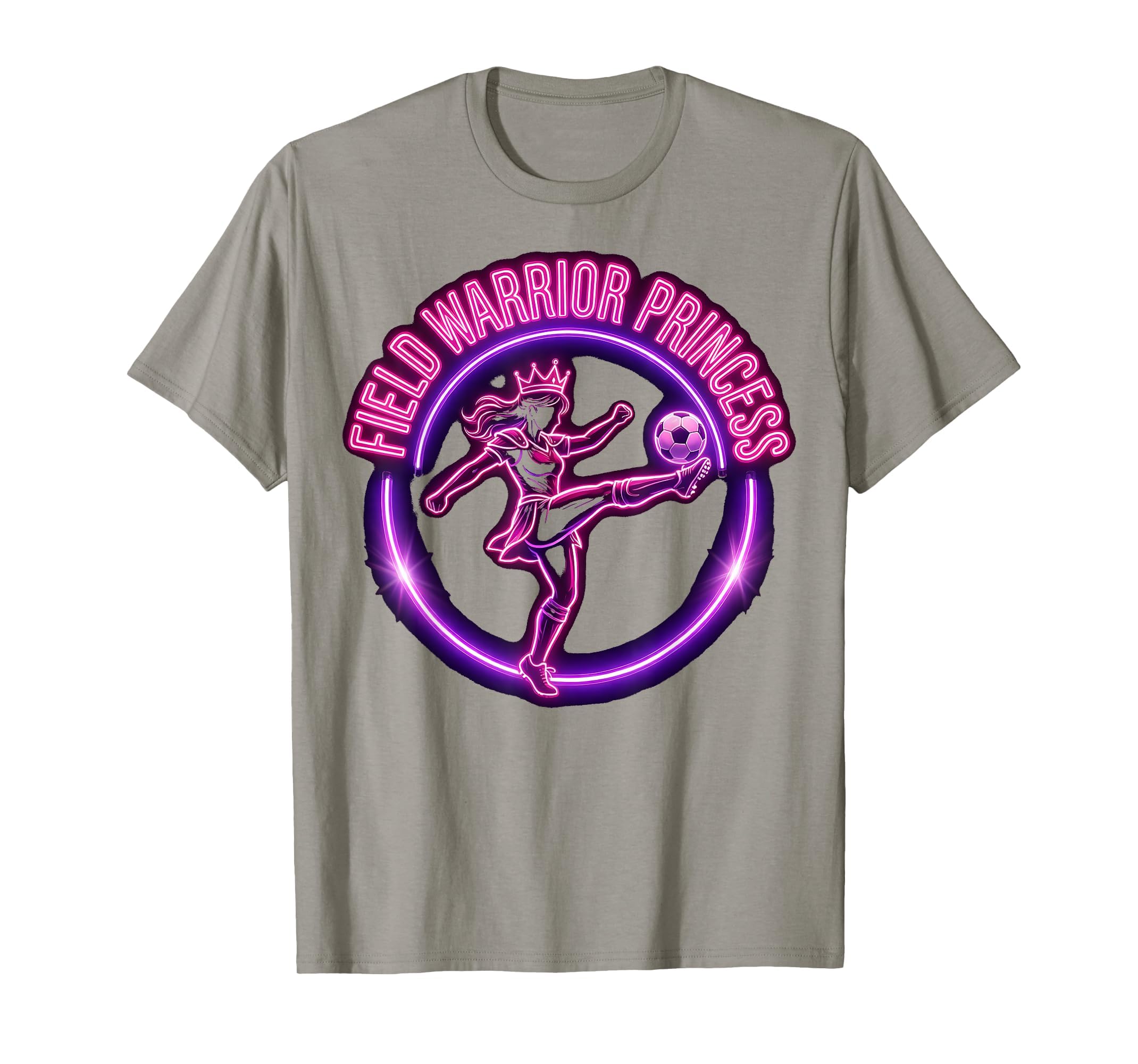 Field Warrior Princess Soccer T-Shirt - Graphic Print Unisex
