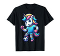 Footballer Unicorn Fans Soccer Team T-Shirt - Streetwear Style Unisex
