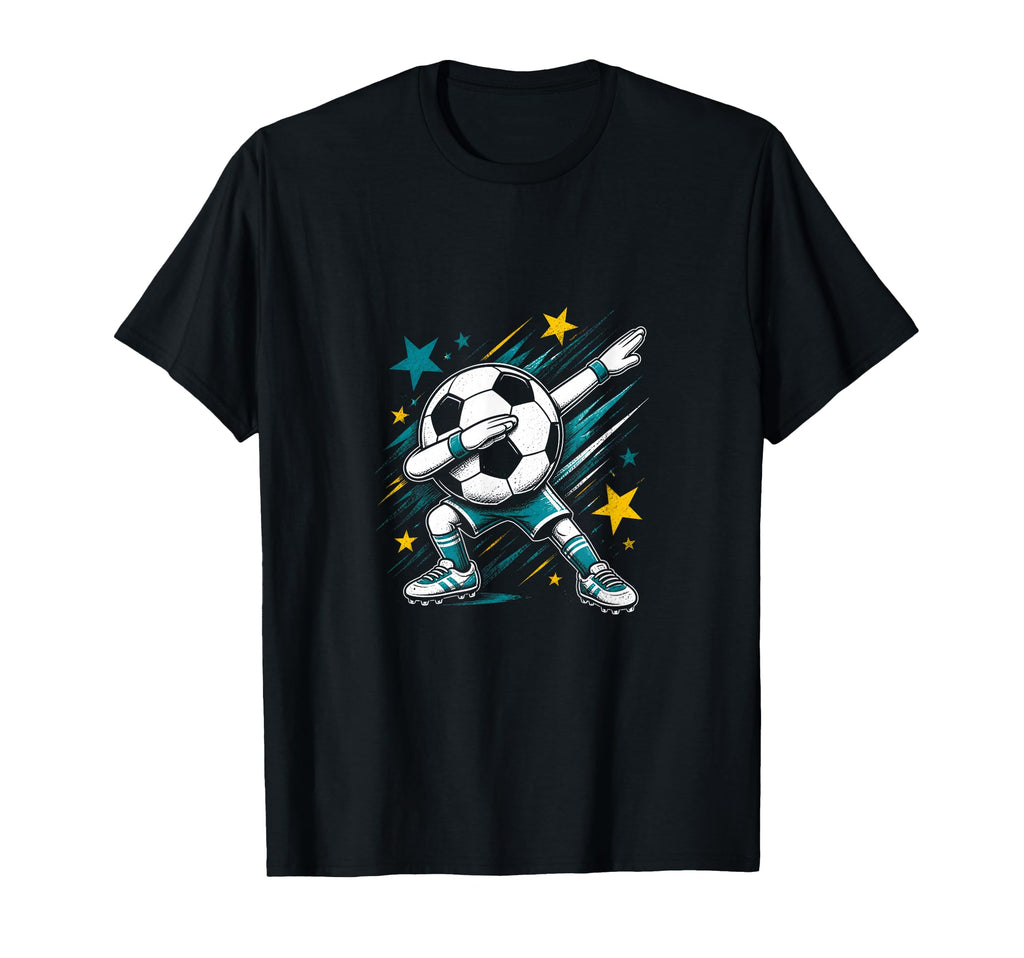 Dabbing Soccer Ball T-Shirt - Trendy Graphic Unisex