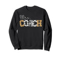Mrs Coach Leopard Soccer Coach Sweatshirt - Custom Art Print Men Women
