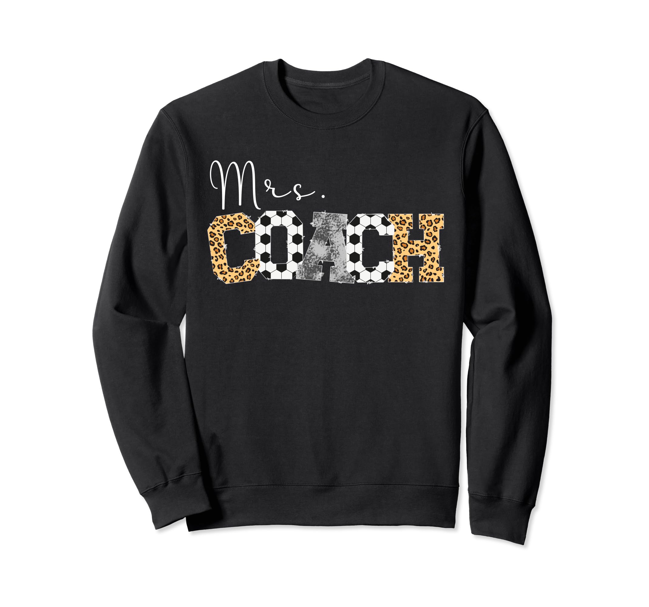 Mrs Coach Leopard Soccer Coach Sweatshirt - Custom Art Print Men Women