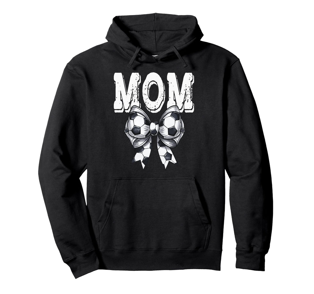 Coquette Soccer Bow Mom Sister Grandma Hoodie - Fun Novelty Design Unisex