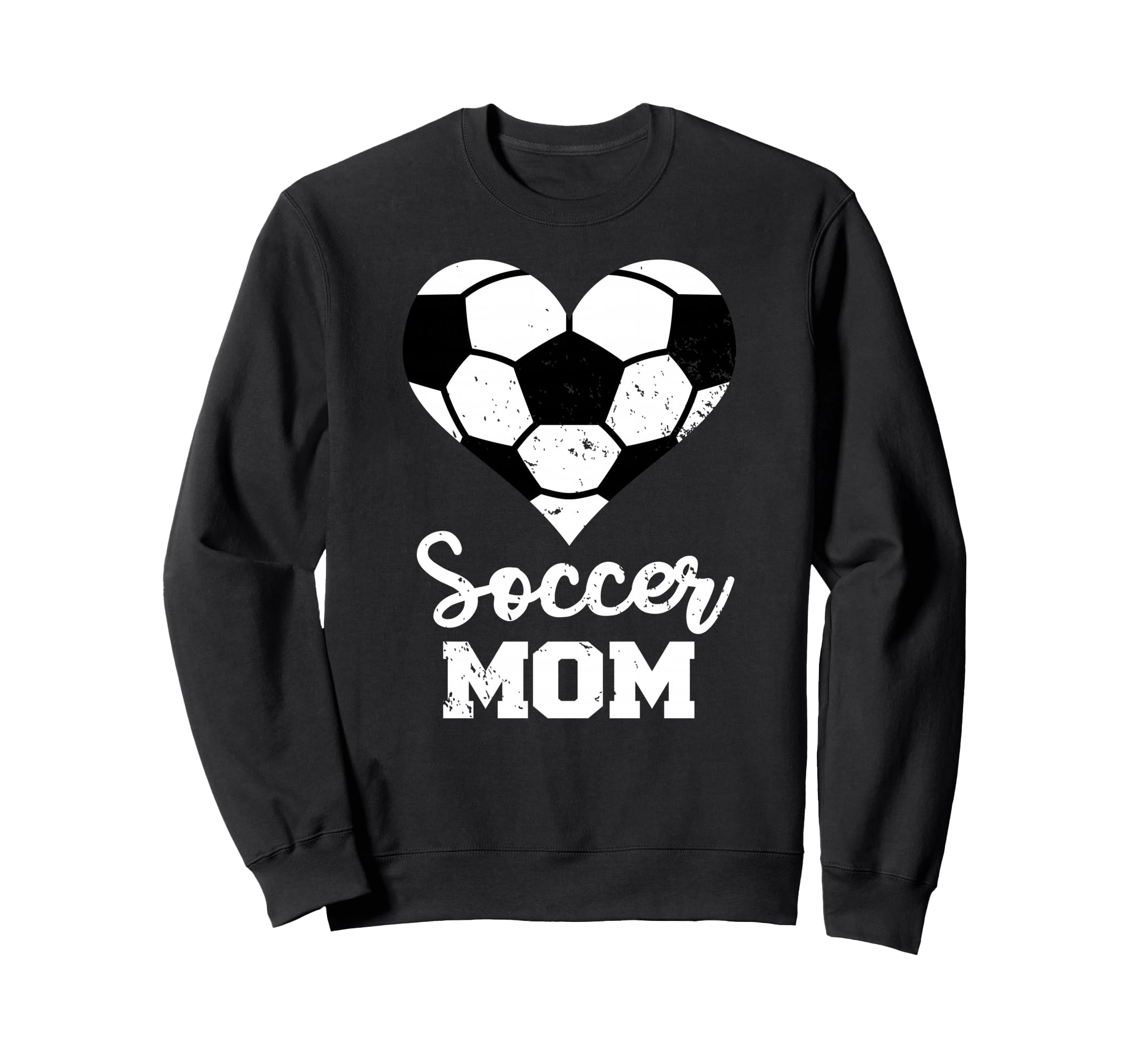 Soccer Mom Heart Funny Soccer Sweatshirt - Minimalist Print Men Women