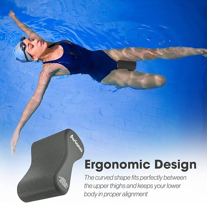 Pull Buoy Swim Training Leg Float for Adults & Youth | Swimming Pool Strokes & Upper-Body Strength EVA & BPA Free