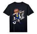 Dabbing Soccer Barbados Jersey T-Shirt - Aesthetic Graphic for Adults