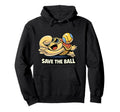Funny Goalkeeper Turtle Save Ball Hoodie - Casual Everyday Wear Men Women