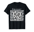Soccer Game Day Coquette Bow Funny T-Shirt - Minimalist Print for Adults