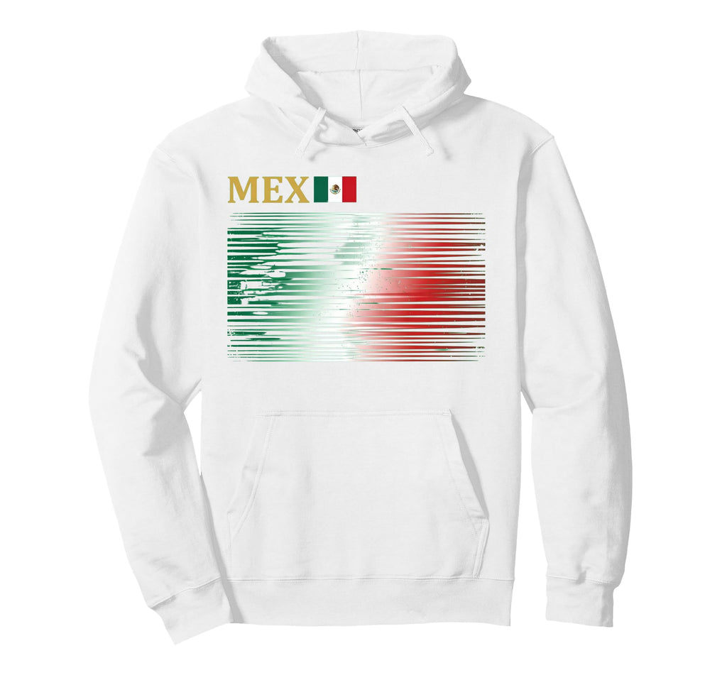 Mexico Flag Mexican Hispanic Pride Hoodie - Casual Everyday Wear Men Women
