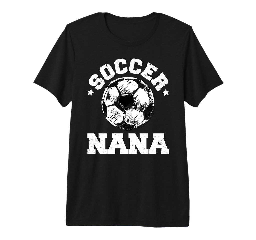 Soccer Nana Soccer Ball Distressed T-Shirt - Aesthetic Graphic Men Women