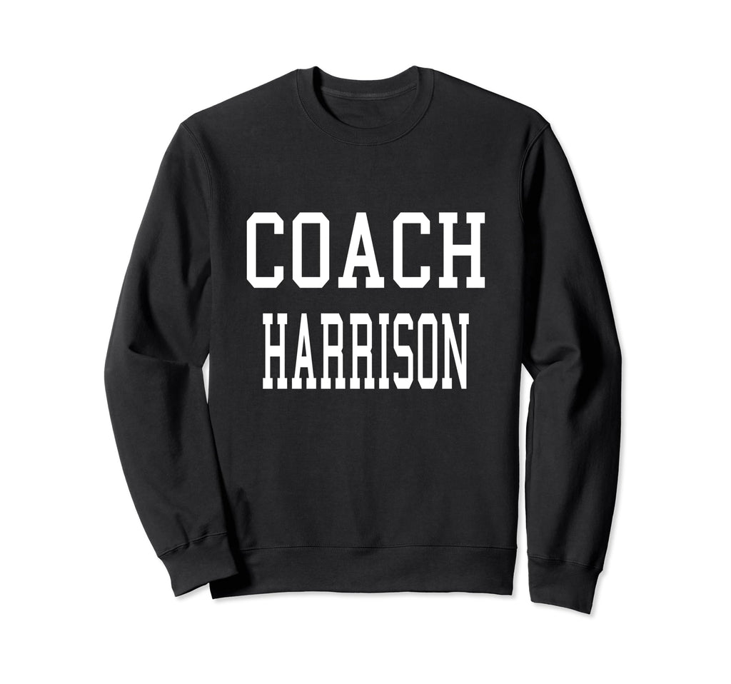 Coach Harrison Custom Football Sweatshirt - Unique Graphic for Adults