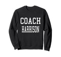 Coach Harrison Custom Football Sweatshirt - Unique Graphic for Adults