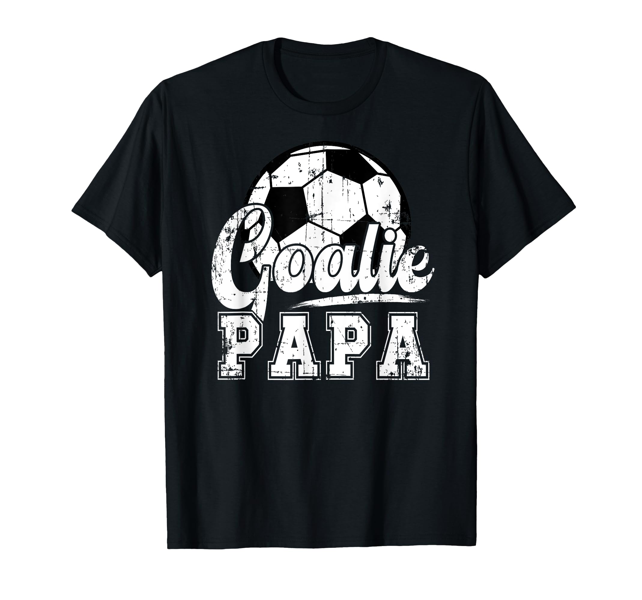 Soccer Goalie Papa Grandpa Papa T-Shirt - Fun Novelty Design for Adults