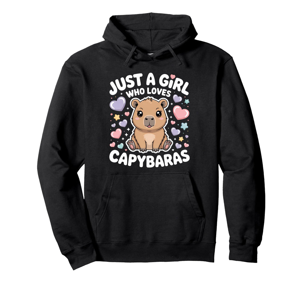 Just Who Loves Capybaras Capybara Hoodie - Trendy Graphic Men Women