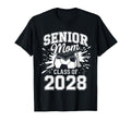 Senior Mom Class 2028 Coquette Bow Soccer T-Shirt - Graphic Print Unisex
