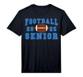 Mens Senior Night Football Senior T-Shirt - Aesthetic Graphic for Adults