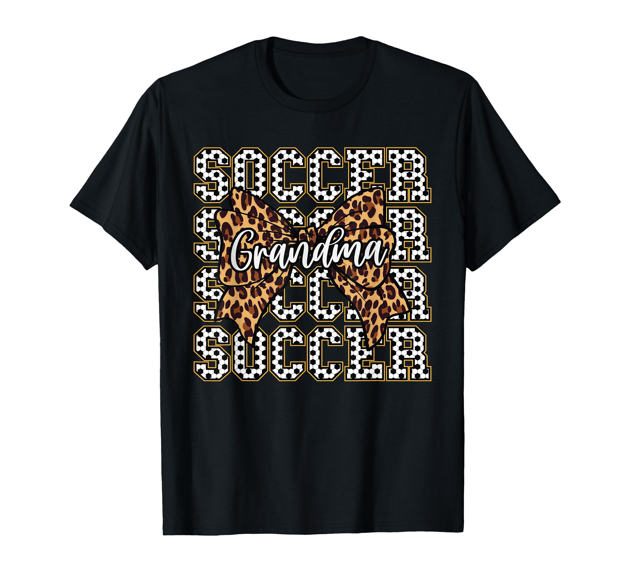 Soccer Grandma Coquette Bow Sport T-Shirt - Novelty Apparel for Adults