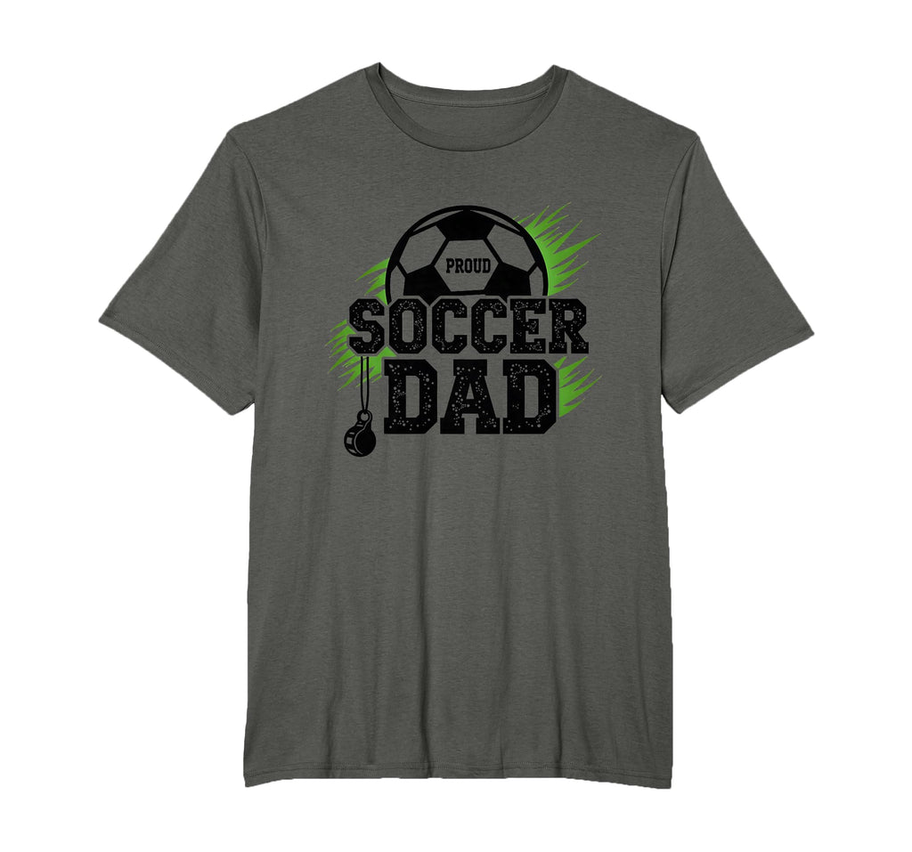 Proud Soccer Dad Whistle Sports Fan T-Shirt - Aesthetic Graphic for Adults