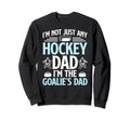 Im Hockey Goalie Dad Ice Hockey Sweatshirt - Minimalist Print Unisex