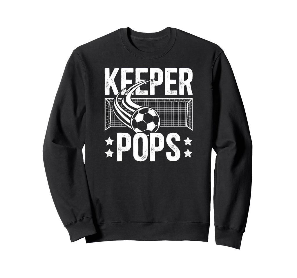 Soccer Keeper Pops Soccer Goalie Sweatshirt - Minimalist Print for Adults