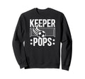 Soccer Keeper Pops Soccer Goalie Sweatshirt - Minimalist Print for Adults