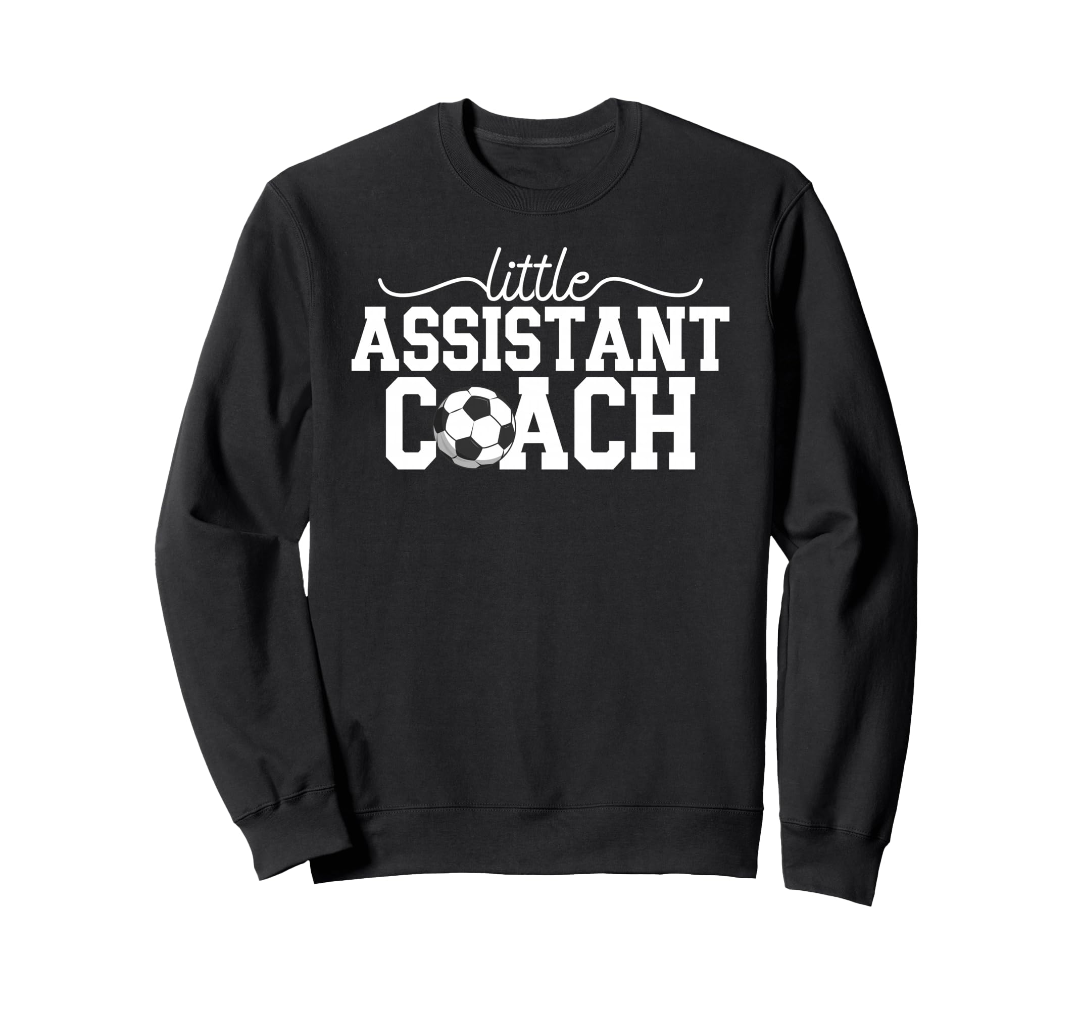 Little Assistant Coach Soccer Sweatshirt - Unique Graphic Men Women