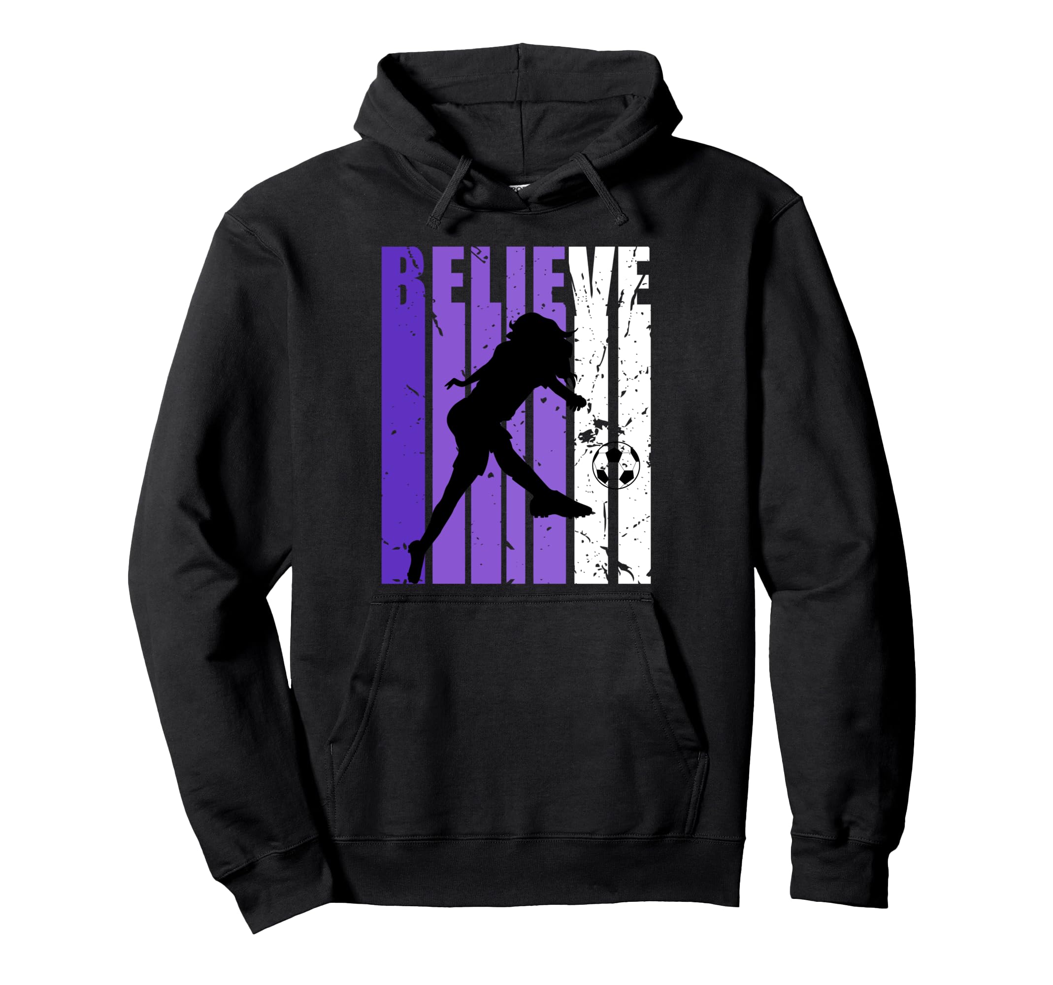 Womens Soccer Believe Football Coach Hoodie - Trendy Graphic Men Women
