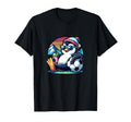 Penguin Soccer Ball Sunset T-Shirt - Trendy Graphic for Adults