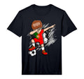 Dabbing Soccer Portugal Jersey T-Shirt - Streetwear Style Unisex