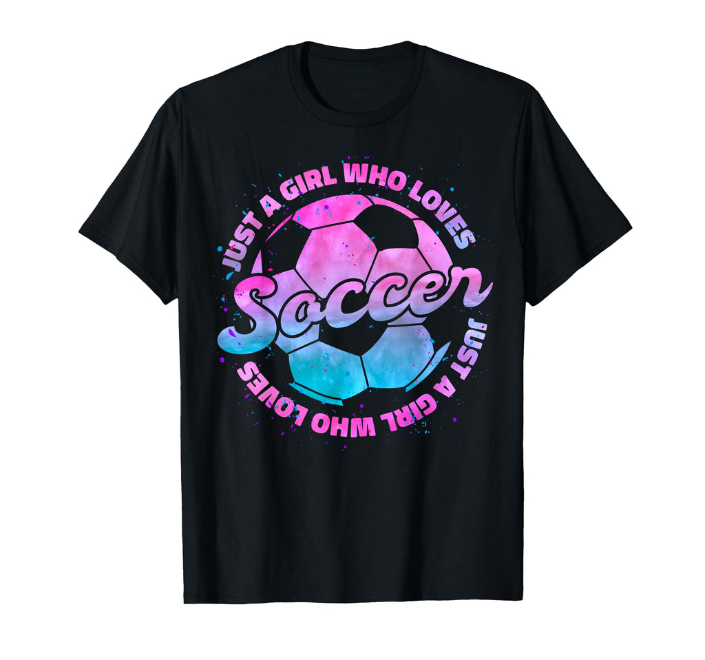 Just Who Loves Soccer Football Gift T-Shirt - Custom Art Print Men Women