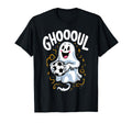 Ghoooul Funny Ghost Soccer Halloween T-Shirt - Novelty Apparel for Adults