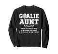 Hockey Goalie Aunt Hockey Keeper Sweatshirt - Custom Art Print for Adults
