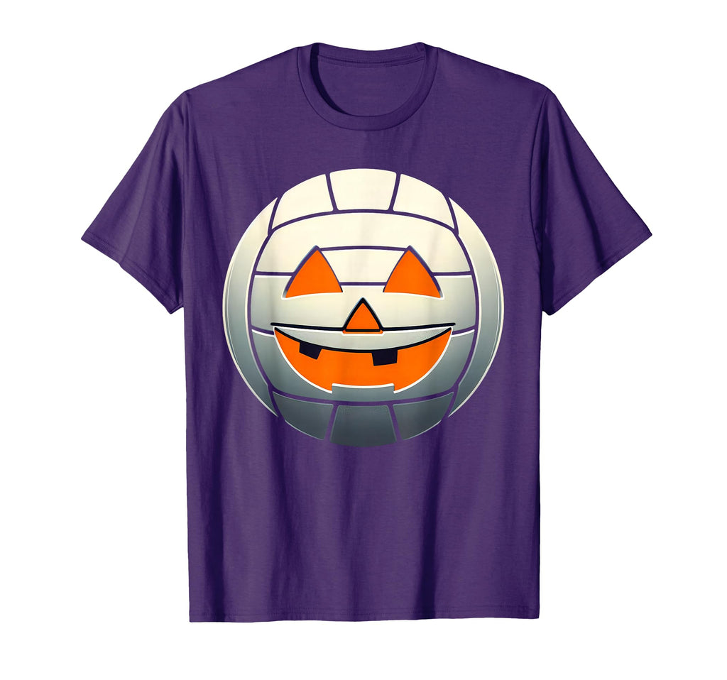 Halloween Jack O Lantern Volleyball T-Shirt - Custom Art Print Unisex