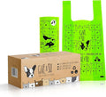 100% Certified Home Compostable Dog Poop Bags with Handles - 10% to Charity - ASTM D6400 & EN 13432 Compliant Large Poop Bags - 120 Bags - Large Pantry Roll of Plant Based Compostable Poop Bags