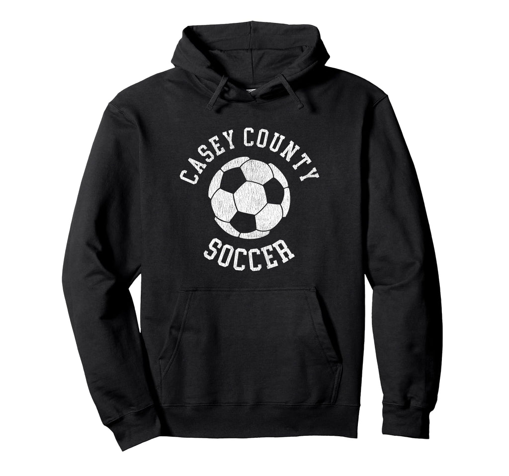 Casey County Soccer Distressed 90S Hoodie - Novelty Apparel Unisex