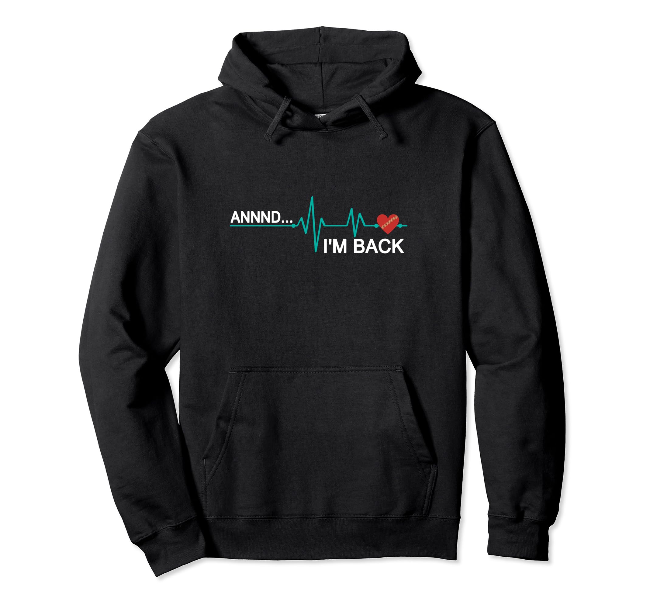 Open Heart Surgery Recovery Survivor Hoodie - Minimalist Print for Adults