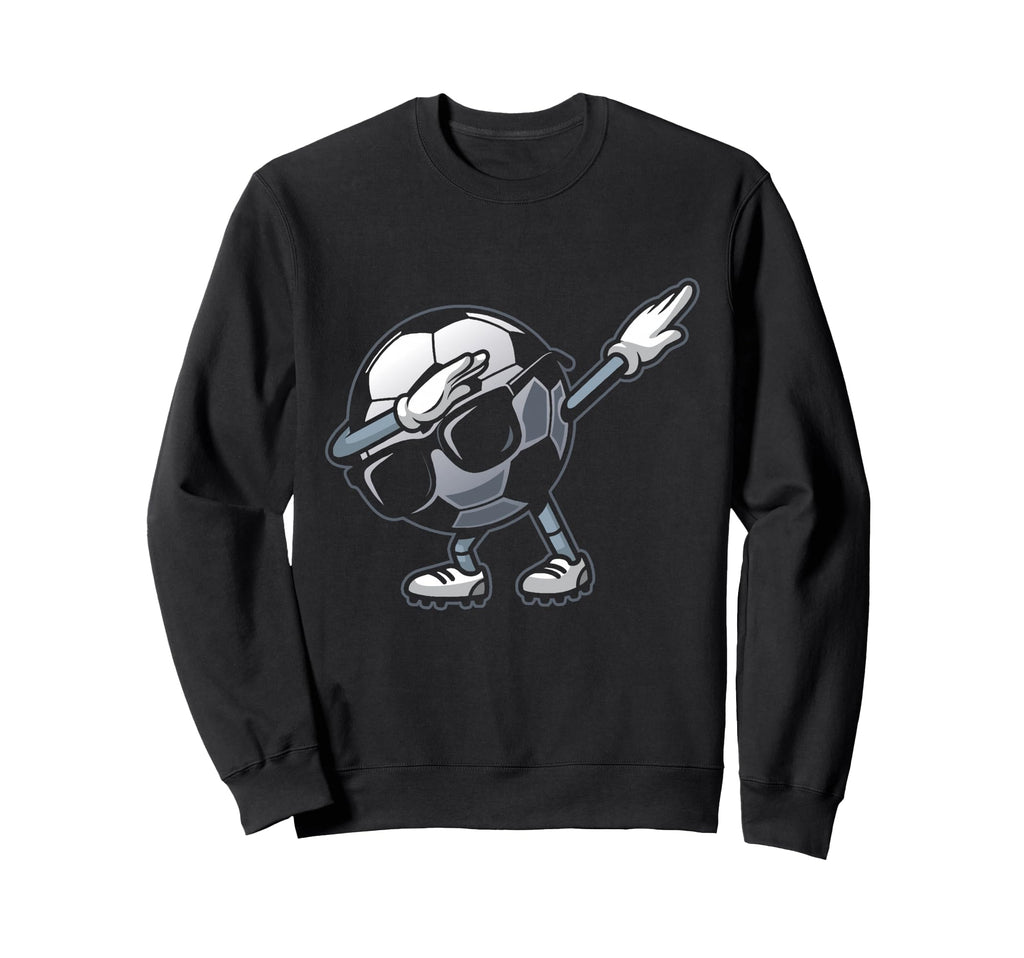 Dabbing Soccer Ball Funny Sweatshirt - Casual Everyday Wear Men Women
