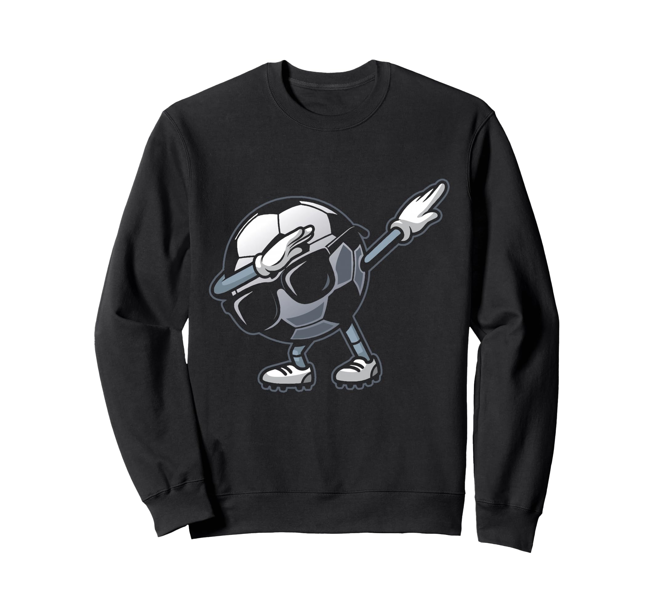 Dabbing Soccer Ball Funny Sweatshirt - Casual Everyday Wear Men Women