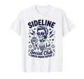 Sideline Social Club Skeleton Soccer T-Shirt - Trendy Graphic Unisex