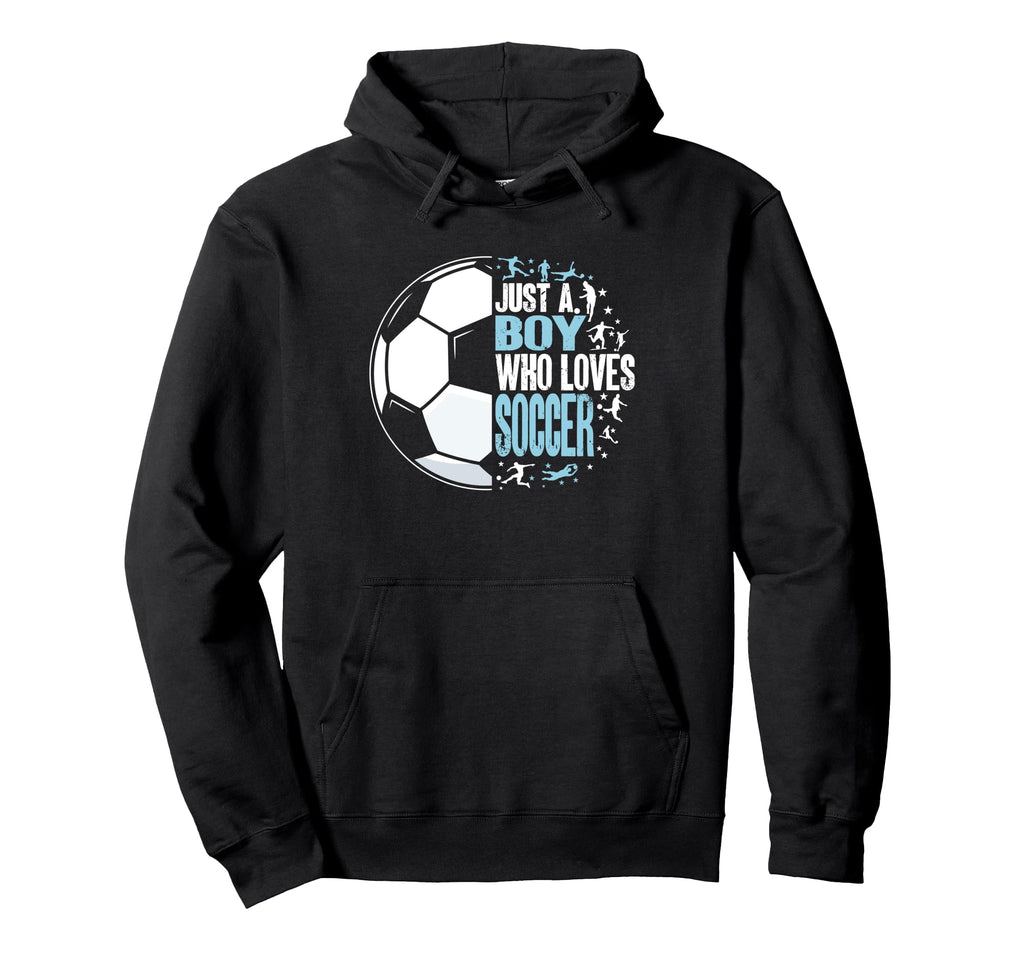 Funny Just Who Loves Soccer Hoodie - Casual Everyday Wear Unisex