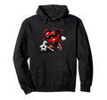 Valentine Soccer Heart Funny Hoodie - Fun Novelty Design Men Women