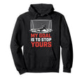 My Goal Is To Stop Yours Goal Hoodie - Fun Novelty Design for Adults